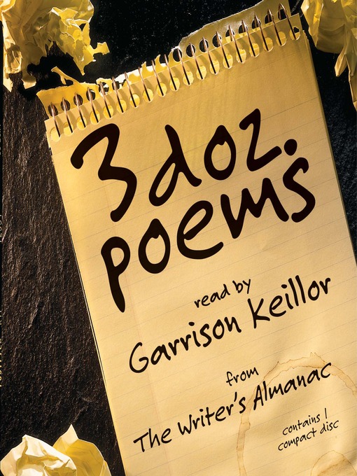 Title details for 3 Dozen Poems by Garrison Keillor - Wait list